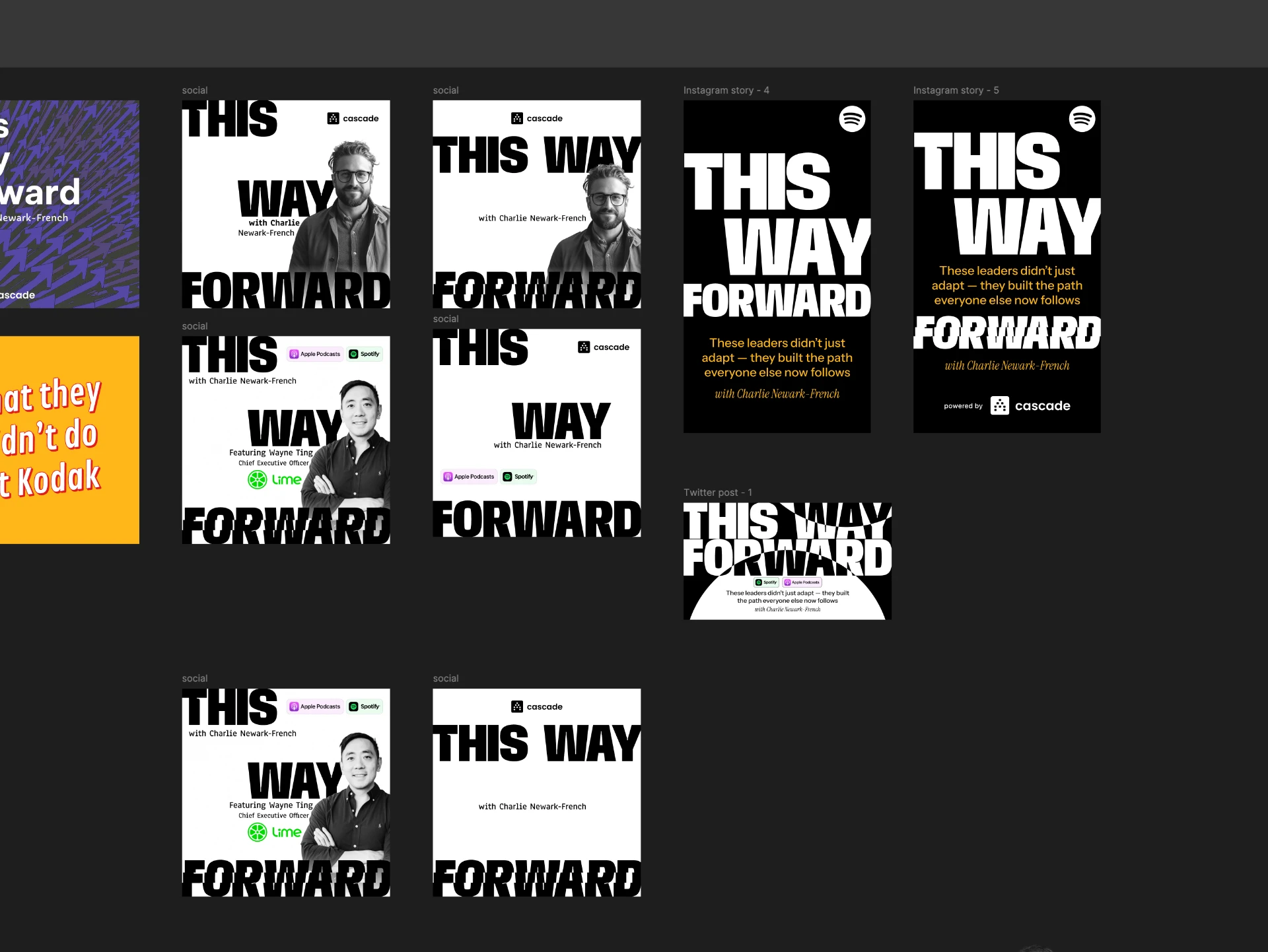 This Way Forward · podcast social assets