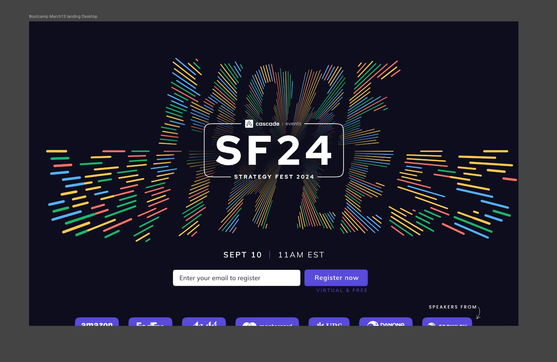 SF24 Strategy Fest event landing page