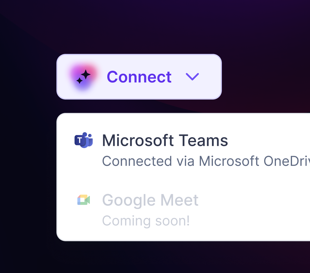 Integrations UI · Connect module